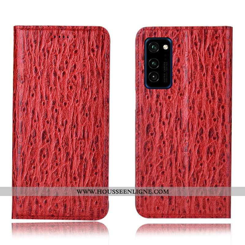 Coque Honor View30 Pro Modèle Fleurie Protection Oiseau Téléphone Portable Incassable Housse Noir