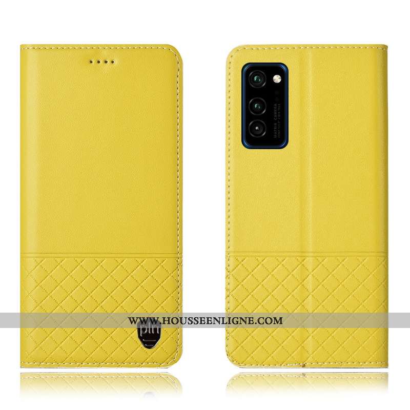 Coque Honor View30 Pro Protection Cuir Véritable Téléphone Portable Noir Tout Compris Housse