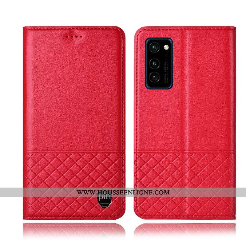 Coque Honor View30 Pro Protection Cuir Véritable Téléphone Portable Noir Tout Compris Housse