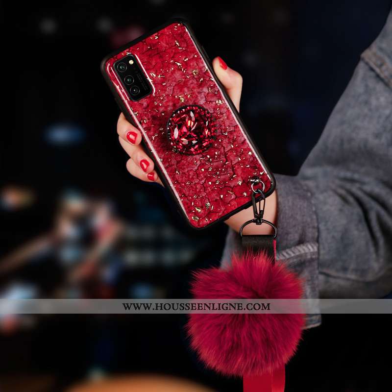 Coque Honor View30 Pro Protection Verre Personnalité Net Rouge Tendance Silicone Étui Violet