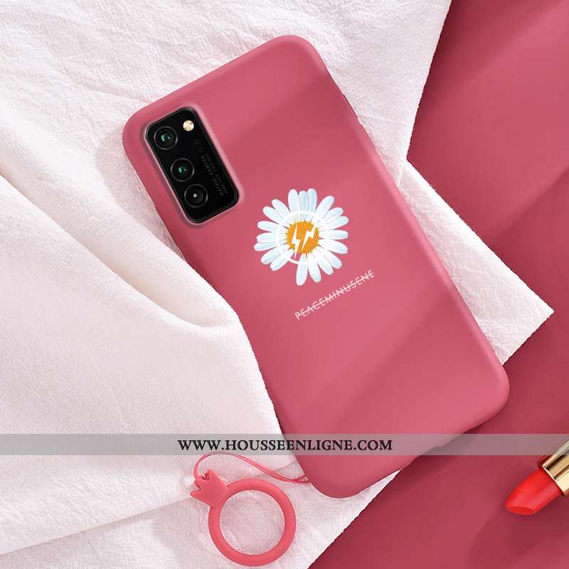 Coque Honor View30 Pro Silicone Personnalité Petite Marguerite Simple Fluide Doux Étui Dragon Verte