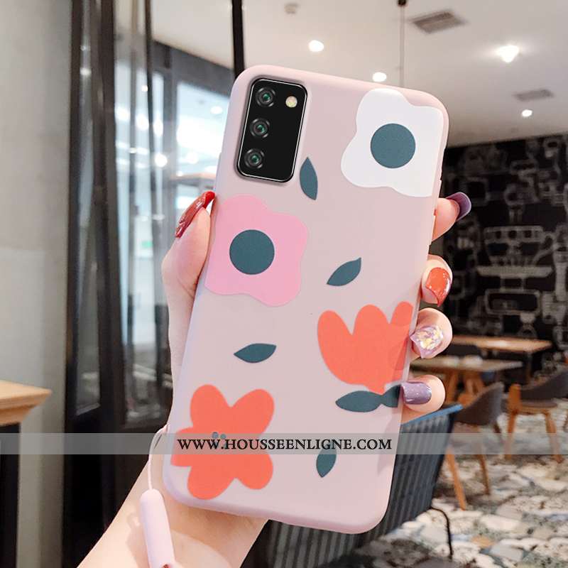 Coque Honor View30 Tendance Fluide Doux Étui Rose Incassable Tout Compris