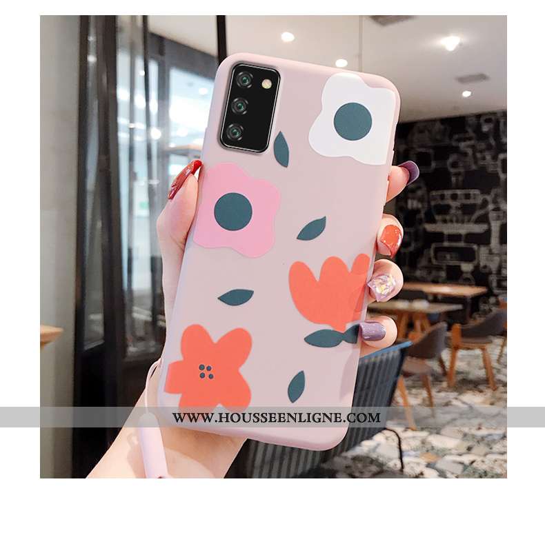Coque Honor View30 Tendance Fluide Doux Étui Rose Incassable Tout Compris