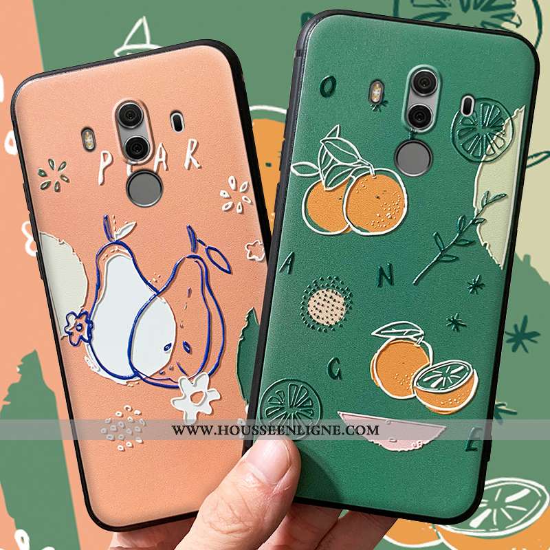 Coque Huawei Mate 10 Charmant Tendance Frais Légère Protection Personnalité Gaufrage Rose