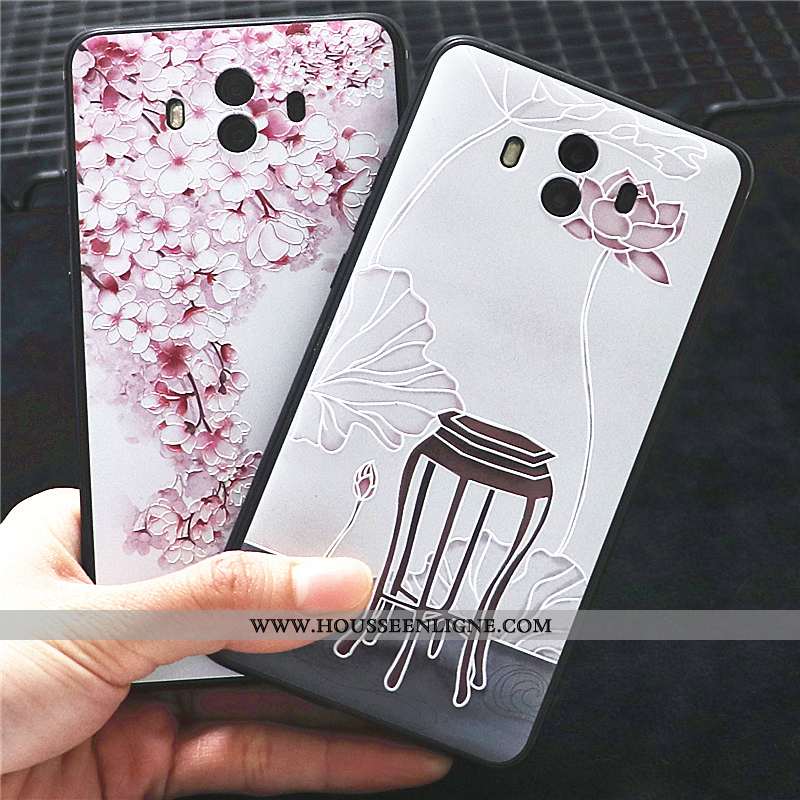 Coque Huawei Mate 10 Fluide Doux Silicone Vent Personnalité Délavé En Daim Tout Compris Incassable V