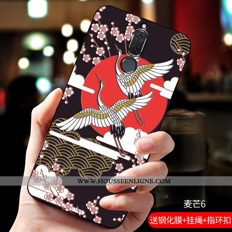 Coque Huawei Mate 10 Lite Créatif Gaufrage Bleu Nouveau Téléphone Portable Incassable
