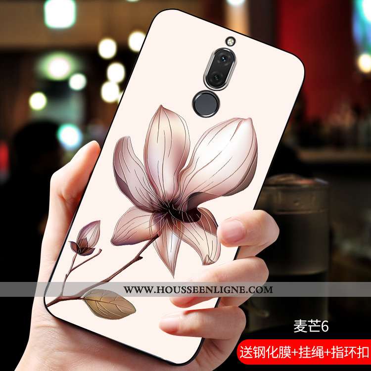 Coque Huawei Mate 10 Lite Créatif Gaufrage Bleu Nouveau Téléphone Portable Incassable