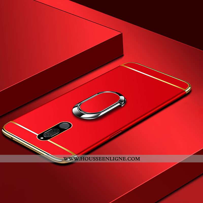 Coque Huawei Mate 10 Lite Délavé En Daim Protection Étui Difficile Téléphone Portable Or Bleu