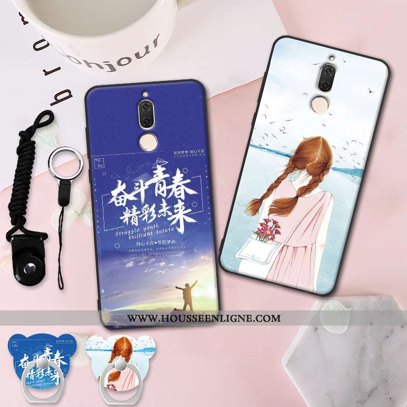 Coque Huawei Mate 10 Lite Protection Délavé En Daim Tout Compris Fluide Doux Incassable Téléphone Po