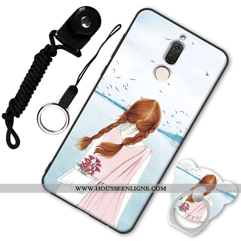 Coque Huawei Mate 10 Lite Protection Délavé En Daim Tout Compris Fluide Doux Incassable Téléphone Po
