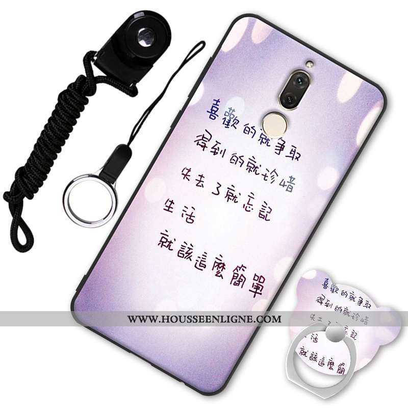 Coque Huawei Mate 10 Lite Protection Délavé En Daim Tout Compris Fluide Doux Incassable Téléphone Po