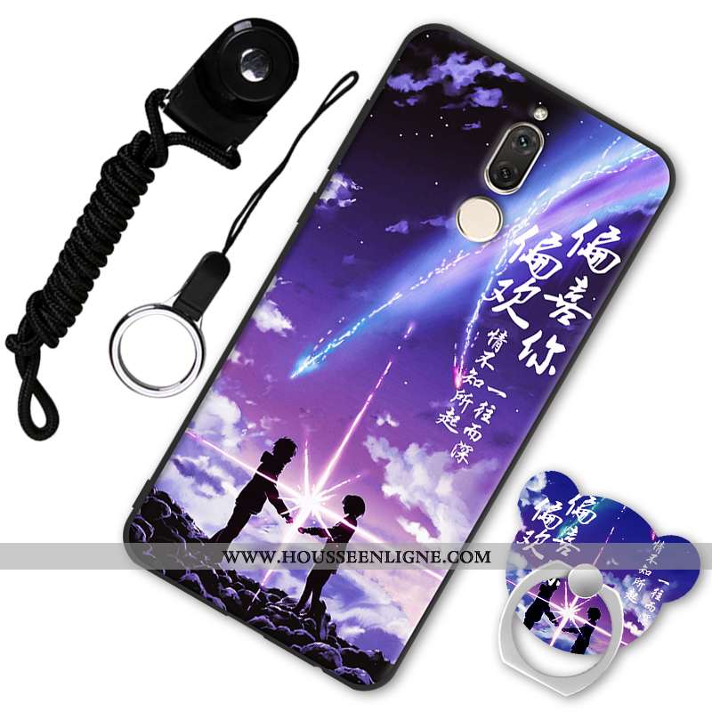 Coque Huawei Mate 10 Lite Protection Délavé En Daim Tout Compris Fluide Doux Incassable Téléphone Po