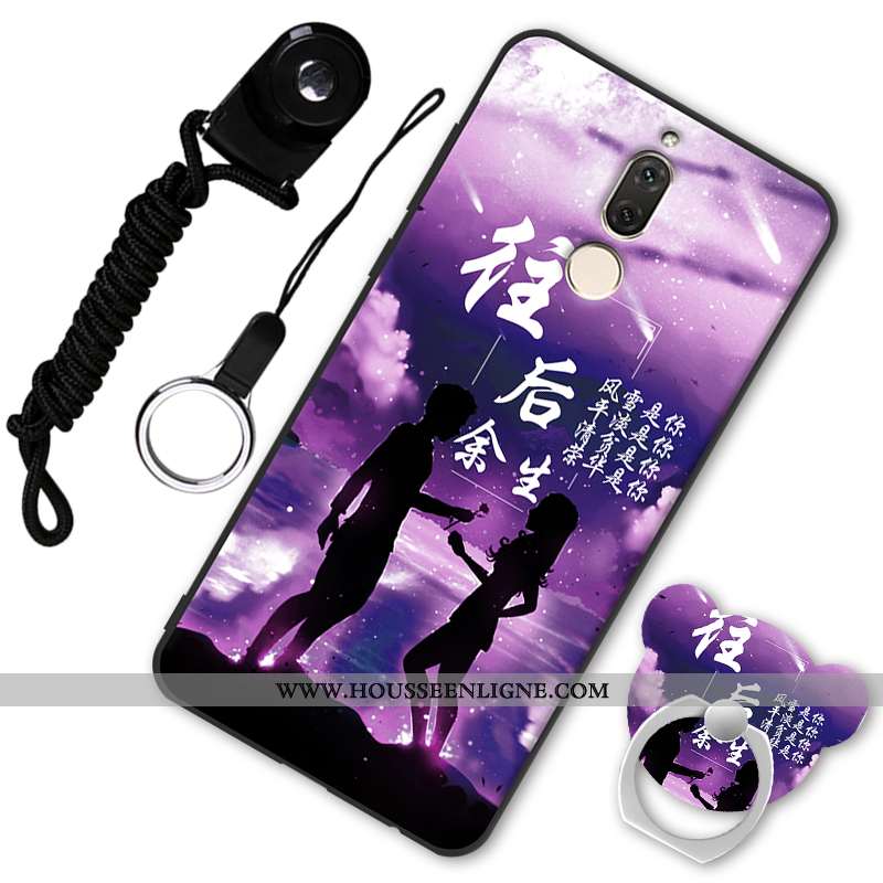 Coque Huawei Mate 10 Lite Protection Délavé En Daim Tout Compris Fluide Doux Incassable Téléphone Po