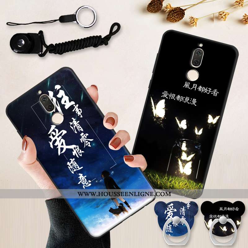 Coque Huawei Mate 10 Lite Protection Délavé En Daim Tout Compris Fluide Doux Incassable Téléphone Po