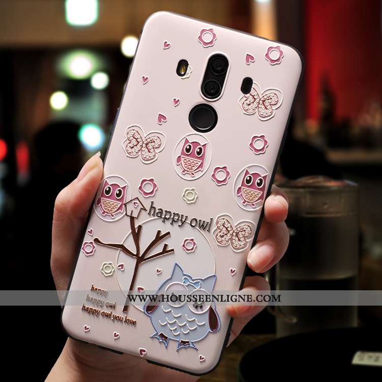 Coque Huawei Mate 10 Pro Dessin Animé Charmant Incassable Silicone Ornements Suspendus Téléphone Por