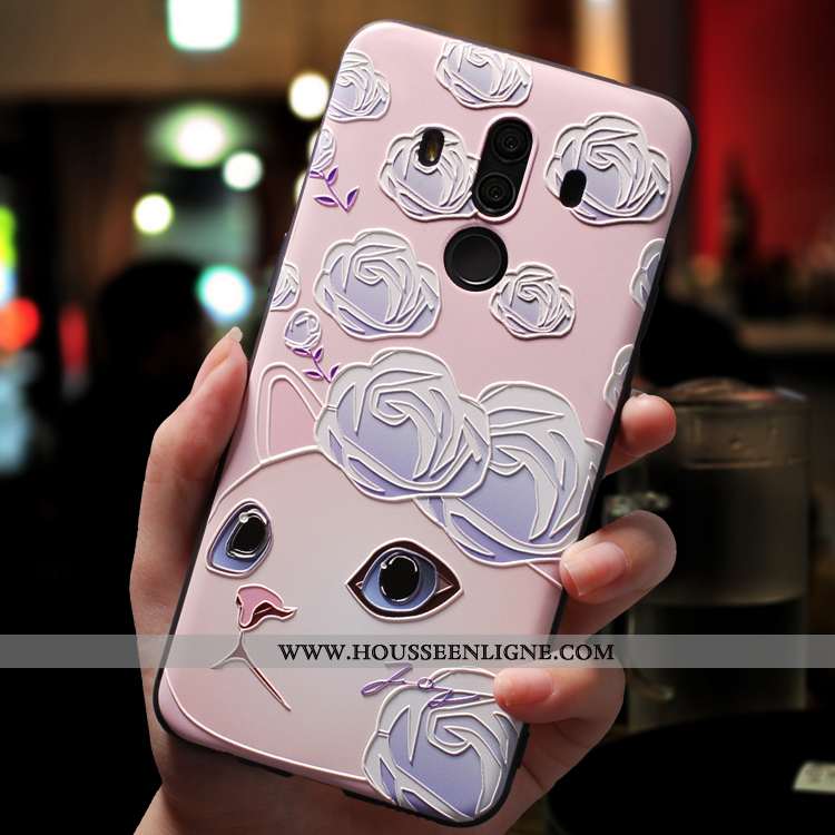Coque Huawei Mate 10 Pro Dessin Animé Charmant Incassable Silicone Ornements Suspendus Téléphone Por