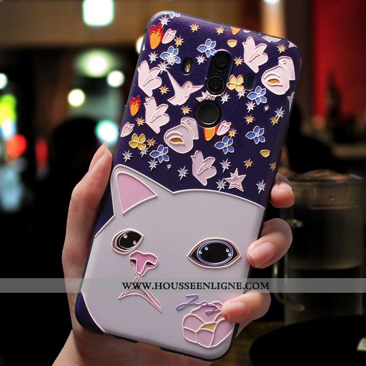 Coque Huawei Mate 10 Pro Dessin Animé Charmant Incassable Silicone Ornements Suspendus Téléphone Por