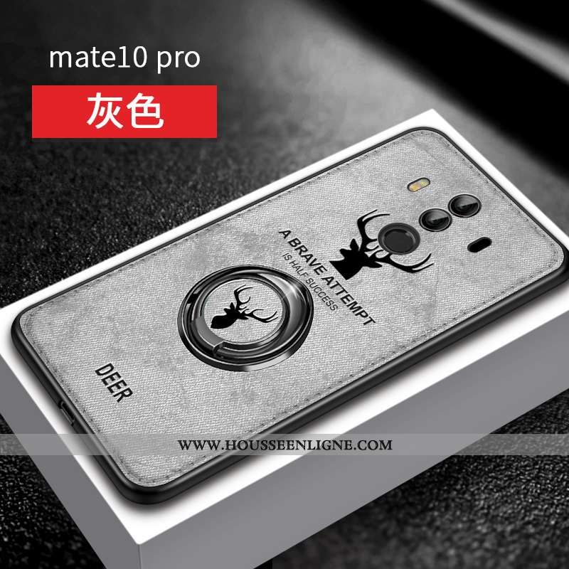 Coque Huawei Mate 10 Pro Silicone Personnalité Magnétisme Support Bleu Fluide Doux Ultra