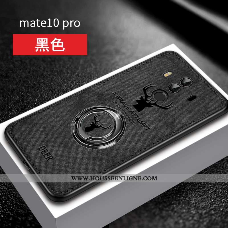 Coque Huawei Mate 10 Pro Silicone Personnalité Magnétisme Support Bleu Fluide Doux Ultra