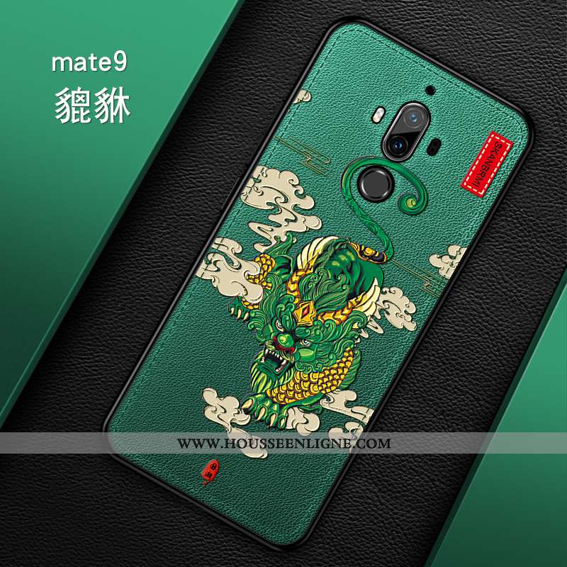 Coque Huawei Mate 10 Pro Ultra Tendance Créatif Cuir Mode Légère Verte