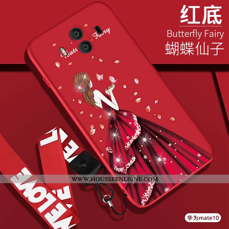 Coque Huawei Mate 10 Silicone Protection Noir Fluide Doux Téléphone Portable Étui Tout Compris