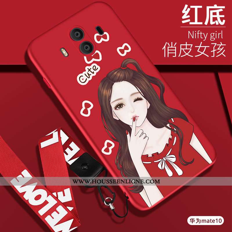 Coque Huawei Mate 10 Silicone Protection Noir Fluide Doux Téléphone Portable Étui Tout Compris