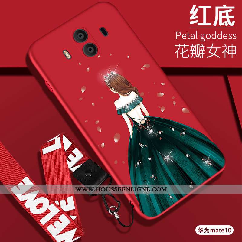 Coque Huawei Mate 10 Silicone Protection Noir Fluide Doux Téléphone Portable Étui Tout Compris