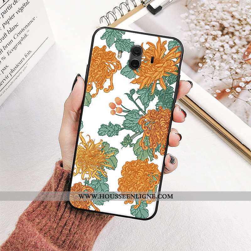Coque Huawei Mate 10 Tendance Fluide Doux Net Rouge Personnalité Noir Tout Compris Délavé En Daim