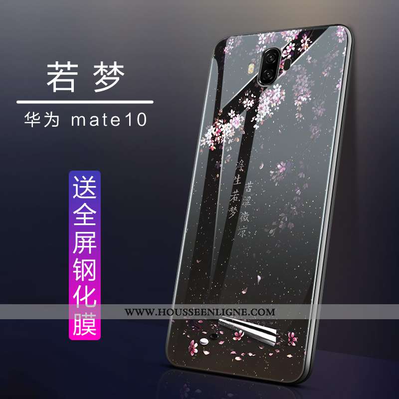 Coque Huawei Mate 10 Tendance Légère Blanc Étui Tout Compris Téléphone Portable Blanche