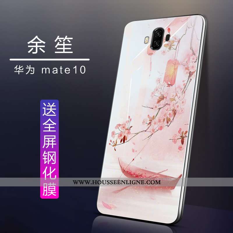 Coque Huawei Mate 10 Tendance Légère Blanc Étui Tout Compris Téléphone Portable Blanche