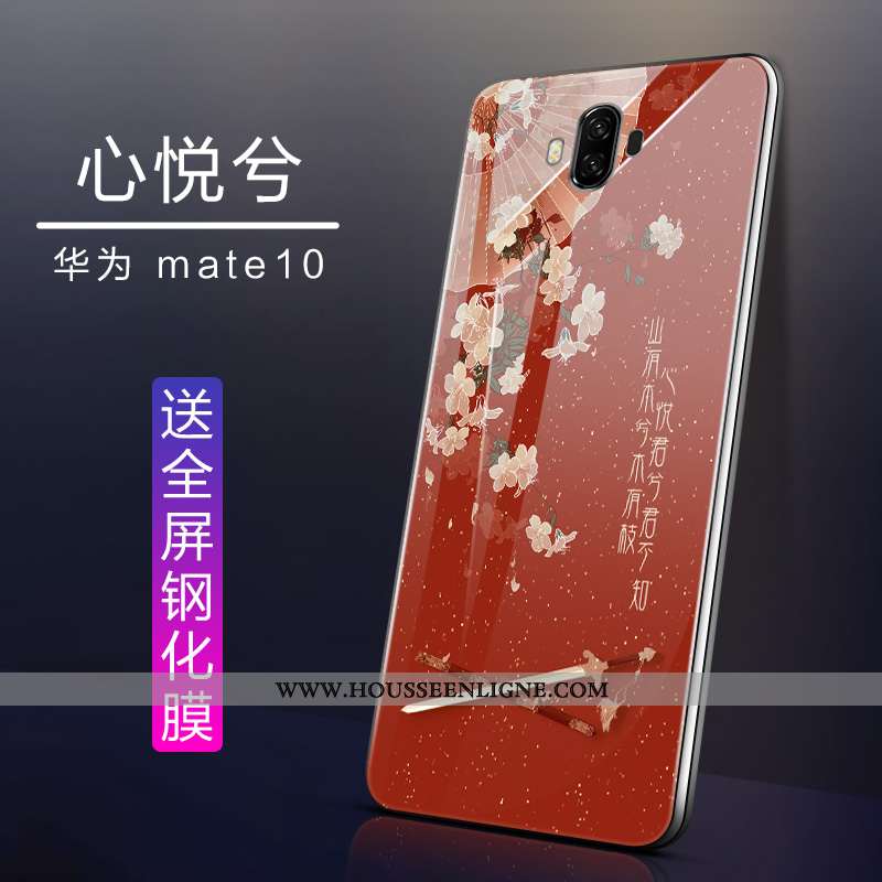 Coque Huawei Mate 10 Tendance Légère Blanc Étui Tout Compris Téléphone Portable Blanche