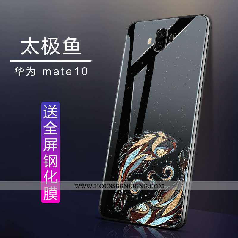 Coque Huawei Mate 10 Tendance Légère Blanc Étui Tout Compris Téléphone Portable Blanche
