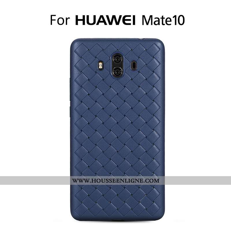 Coque Huawei Mate 10 Tendance Légère Tissage Silicone Téléphone Portable Nouveau Rose