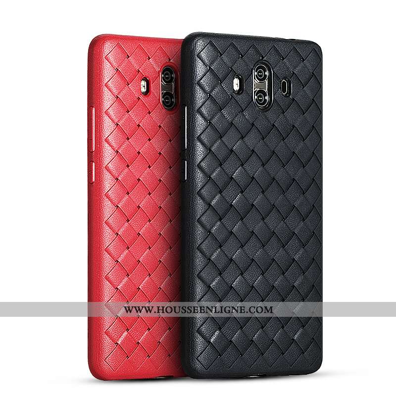 Coque Huawei Mate 10 Tendance Légère Tissage Silicone Téléphone Portable Nouveau Rose