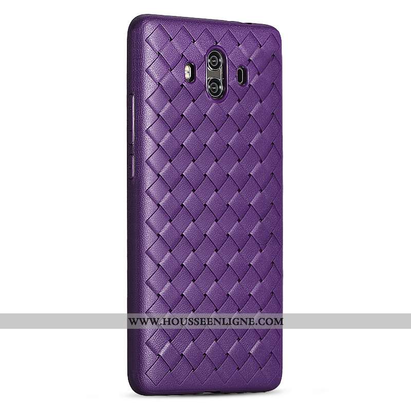 Coque Huawei Mate 10 Tendance Légère Tissage Silicone Téléphone Portable Nouveau Rose