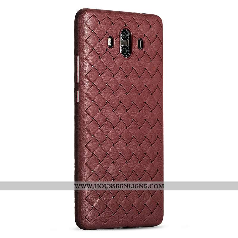 Coque Huawei Mate 10 Tendance Légère Tissage Silicone Téléphone Portable Nouveau Rose