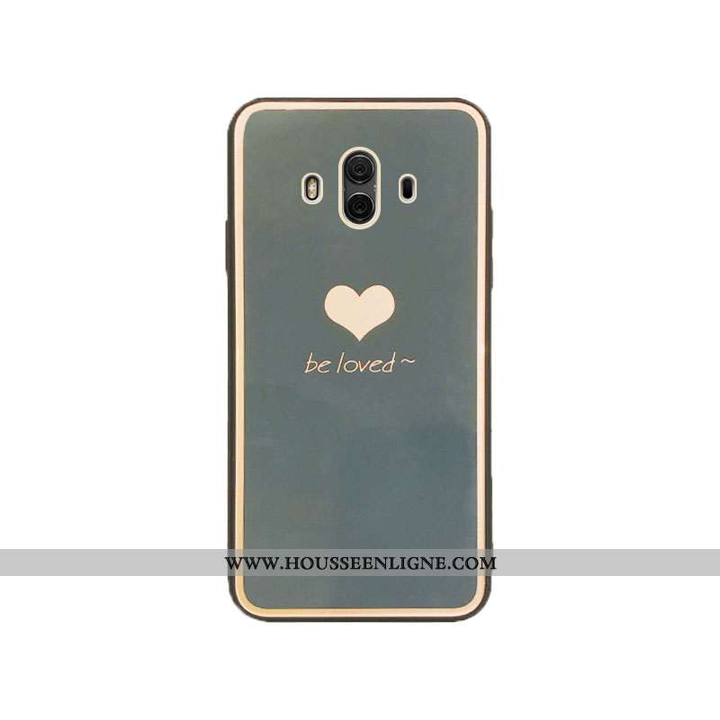Coque Huawei Mate 10 Tendance Verre Incassable Bleu Tout Compris Vent Étui