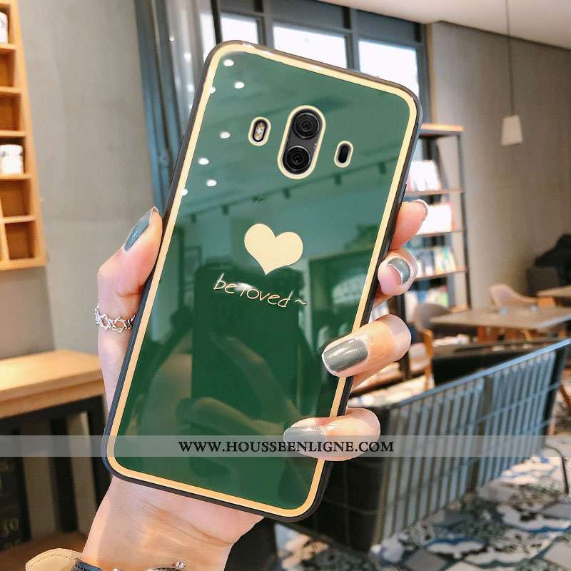 Coque Huawei Mate 10 Tendance Verre Incassable Bleu Tout Compris Vent Étui