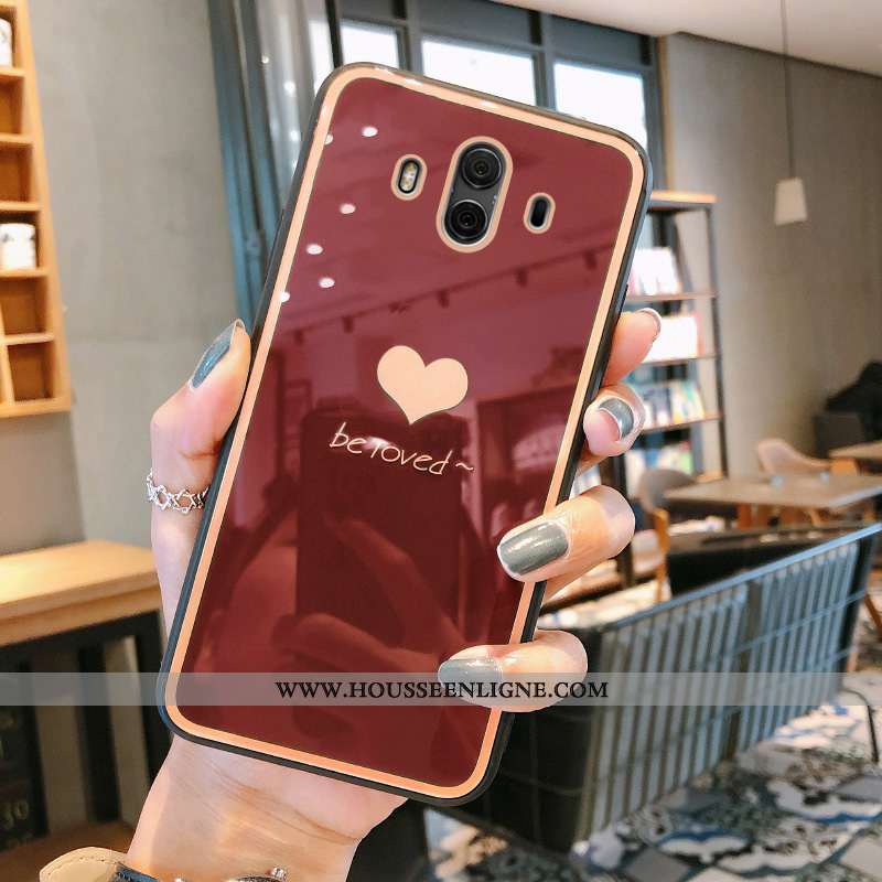 Coque Huawei Mate 10 Tendance Verre Incassable Bleu Tout Compris Vent Étui