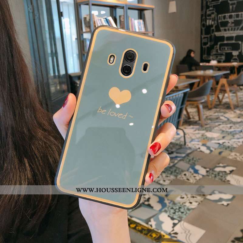 Coque Huawei Mate 10 Tendance Verre Incassable Bleu Tout Compris Vent Étui