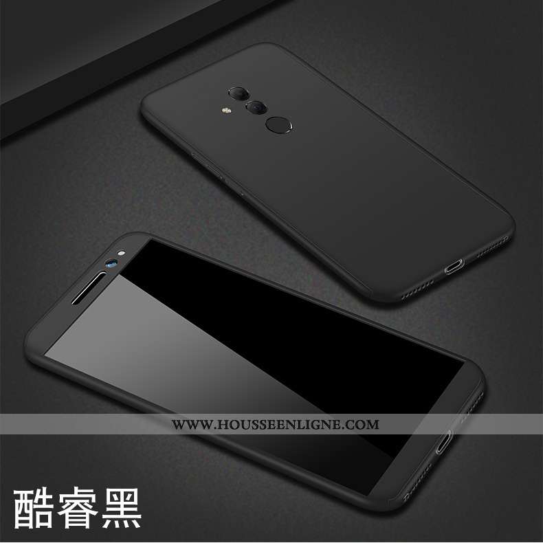 Coque Huawei Mate 20 Lite Délavé En Daim Personnalité Créatif Tout Compris Légère Or Téléphone Porta
