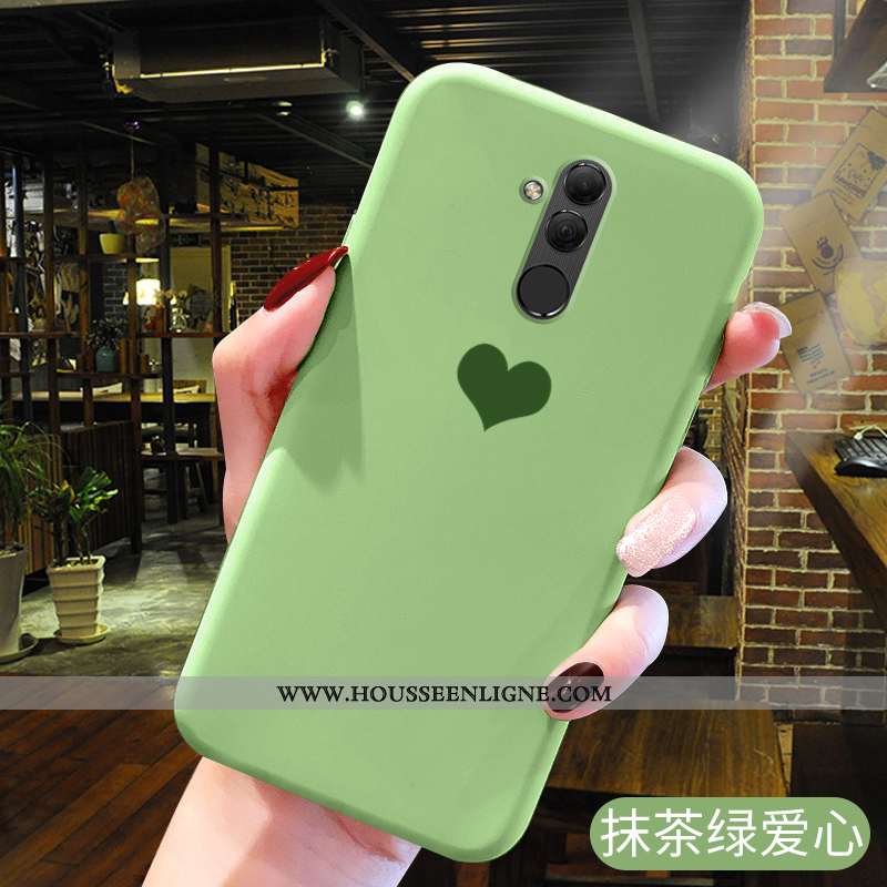 Coque Huawei Mate 20 Lite Fluide Doux Silicone Nouveau Rose Simple Créatif