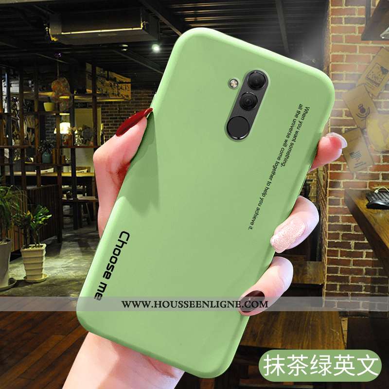 Coque Huawei Mate 20 Lite Fluide Doux Silicone Nouveau Rose Simple Créatif