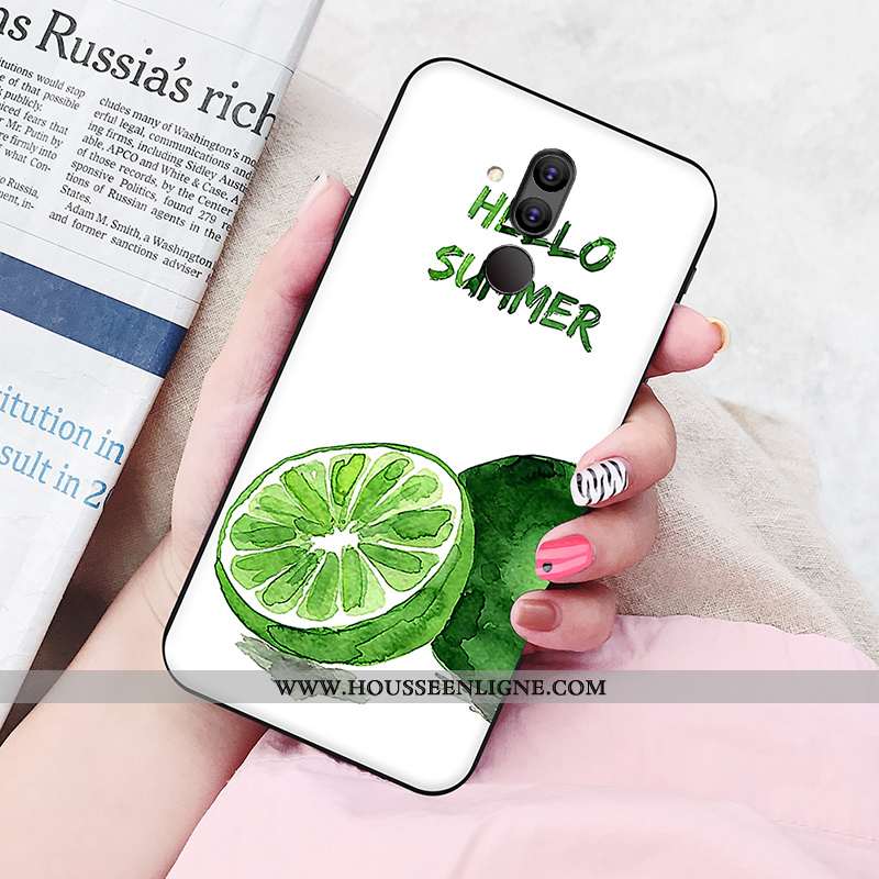 Coque Huawei Mate 20 Lite Silicone Protection Fluide Doux Amoureux Personnalité Jeunesse Téléphone P