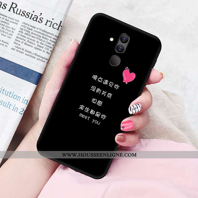 Coque Huawei Mate 20 Lite Silicone Protection Fluide Doux Amoureux Personnalité Jeunesse Téléphone P