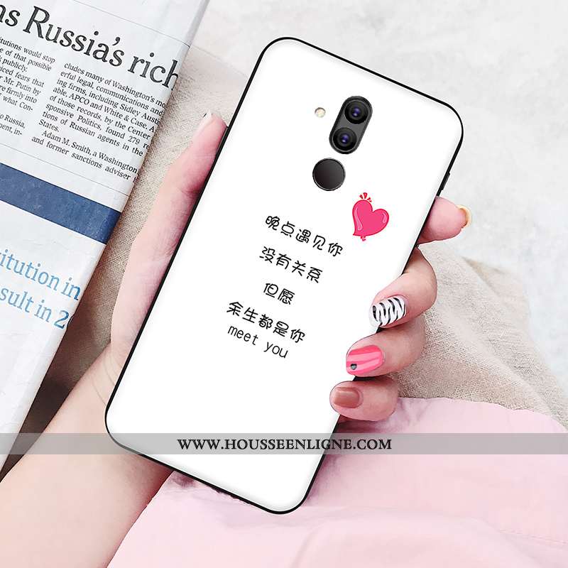 Coque Huawei Mate 20 Lite Silicone Protection Fluide Doux Amoureux Personnalité Jeunesse Téléphone P