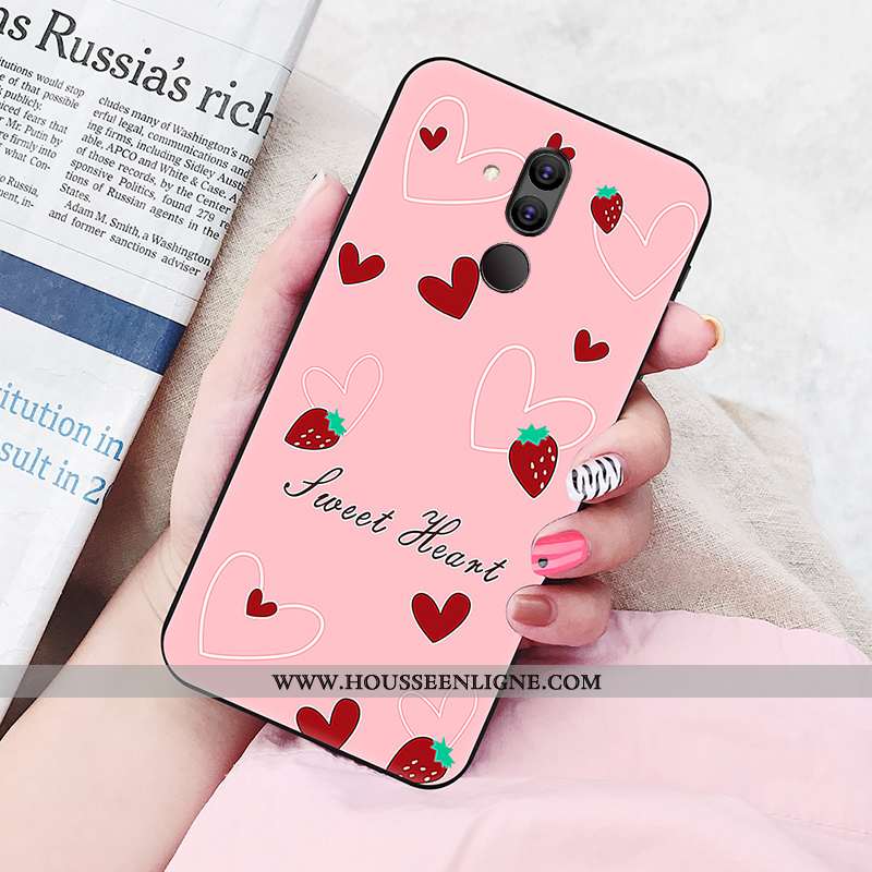 Coque Huawei Mate 20 Lite Silicone Protection Fluide Doux Amoureux Personnalité Jeunesse Téléphone P