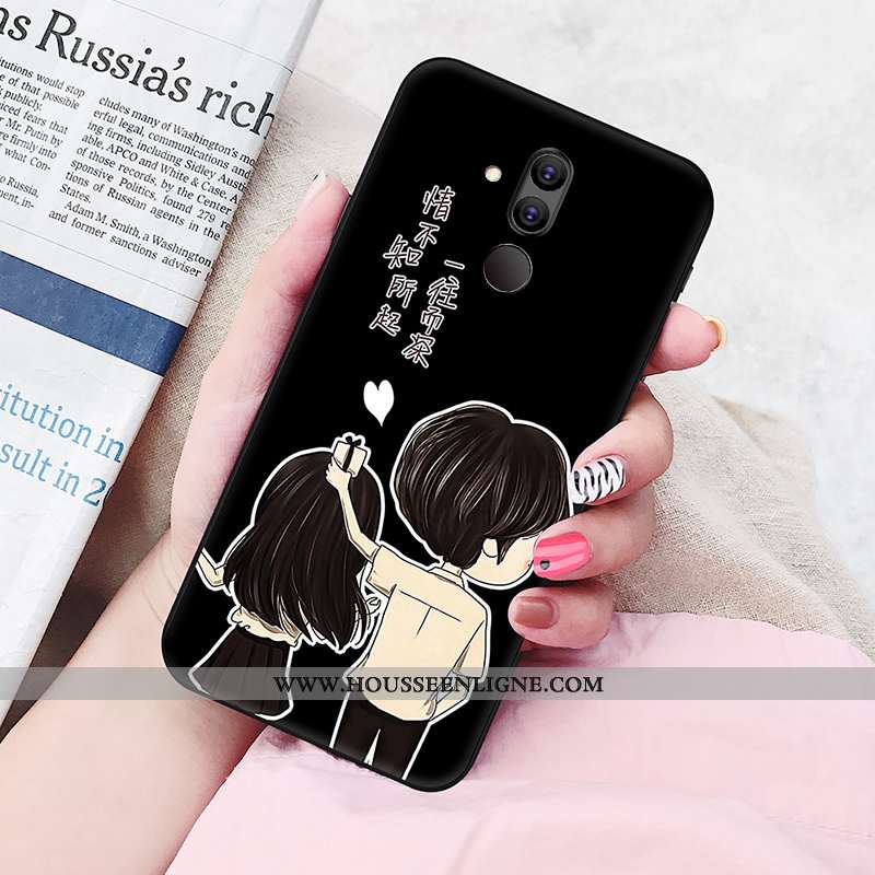 Coque Huawei Mate 20 Lite Silicone Protection Fluide Doux Amoureux Personnalité Jeunesse Téléphone P