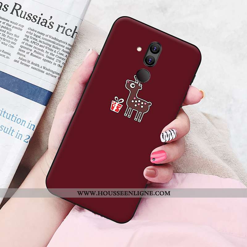 Coque Huawei Mate 20 Lite Silicone Protection Fluide Doux Amoureux Personnalité Jeunesse Téléphone P