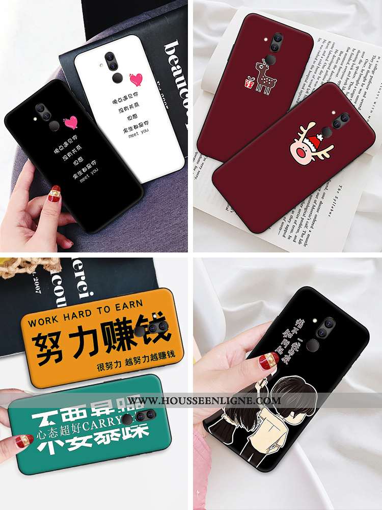 Coque Huawei Mate 20 Lite Silicone Protection Fluide Doux Amoureux Personnalité Jeunesse Téléphone P